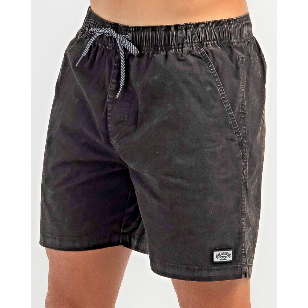 Billabong Men's Mario Stretch Elastic Comfort Drawstring Casual Shorts Black S